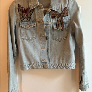 Maje Light Blue Denim Jacket